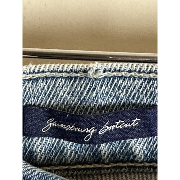 Anthropologie McGuire Gainsborough Bootcut Raw Hem Light Wash Denim Jeans Sz 29 - Picture 5 of 8